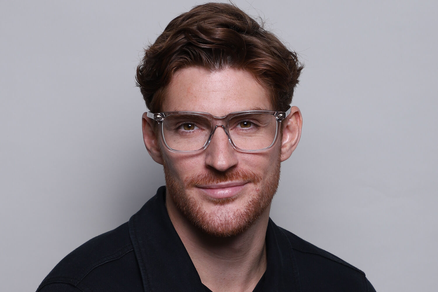 Gucci GG0737O 016 Shiny Transparent Grey Eyeglasses