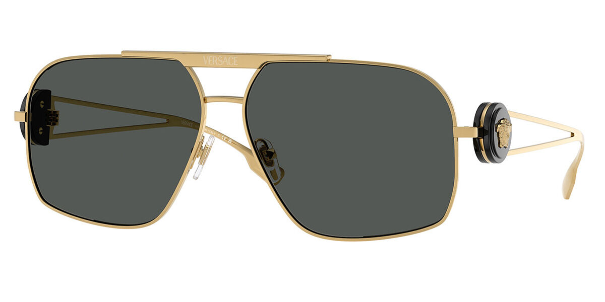 Versace VE2269 100287 Pilot Gold Sunglasses | SmartBuyGlasses Canada