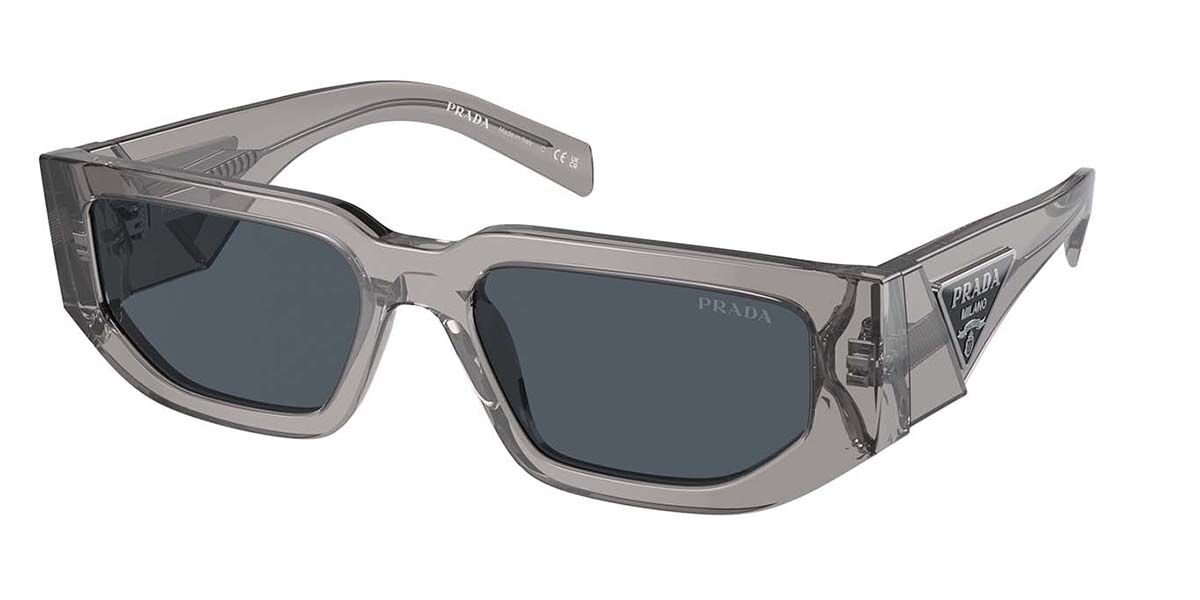 Prada PR 09ZSF Asian Fit 18S09T スクエア Transparent Asphalt Grey