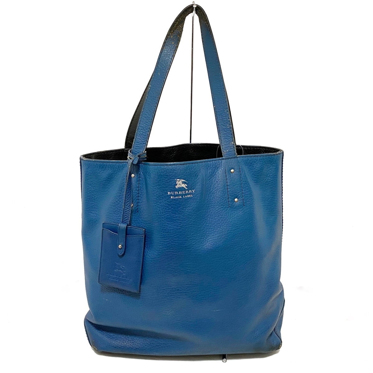 バーバリーブラックレーベル/トートバッグ/ブルー/レザーの買取実績