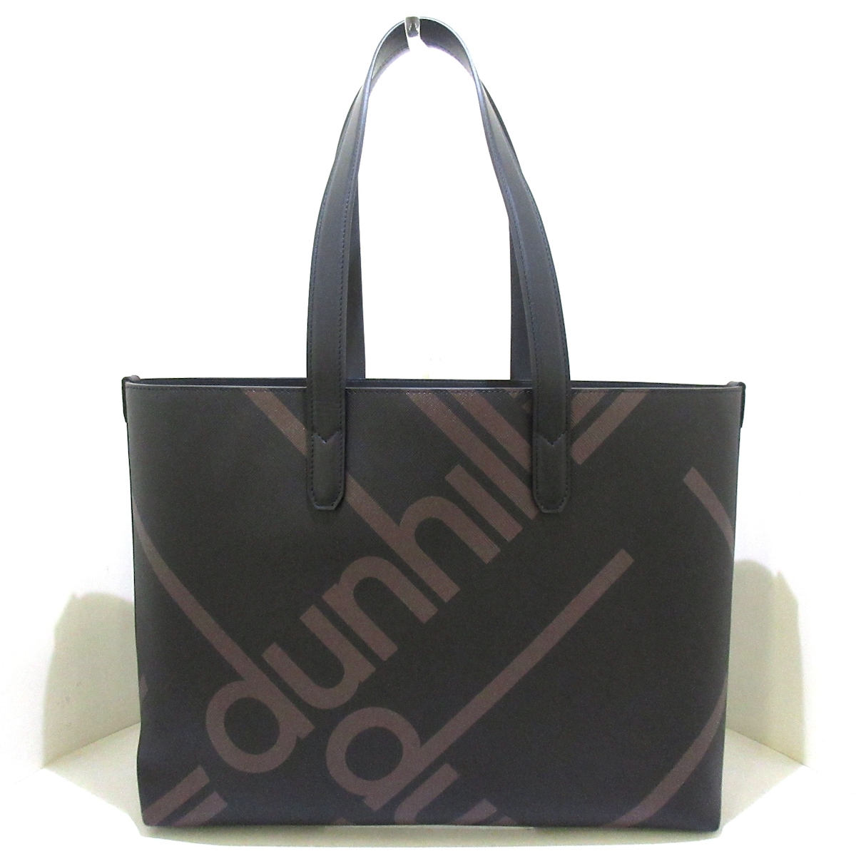 ダンヒル/トートバッグ/ラゲッジ キャンバス トート/黒×ダークブラウン