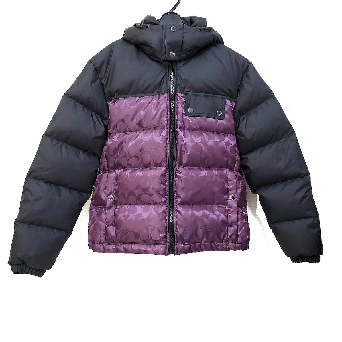 コーチ/ダウンジャケット/黒×パープル/サイズ：42の買取実績【ブラン