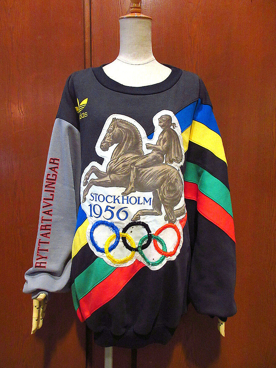 ビンテージ90's○adidas 1952 HELSINN & STOCKHOLM 1956オ