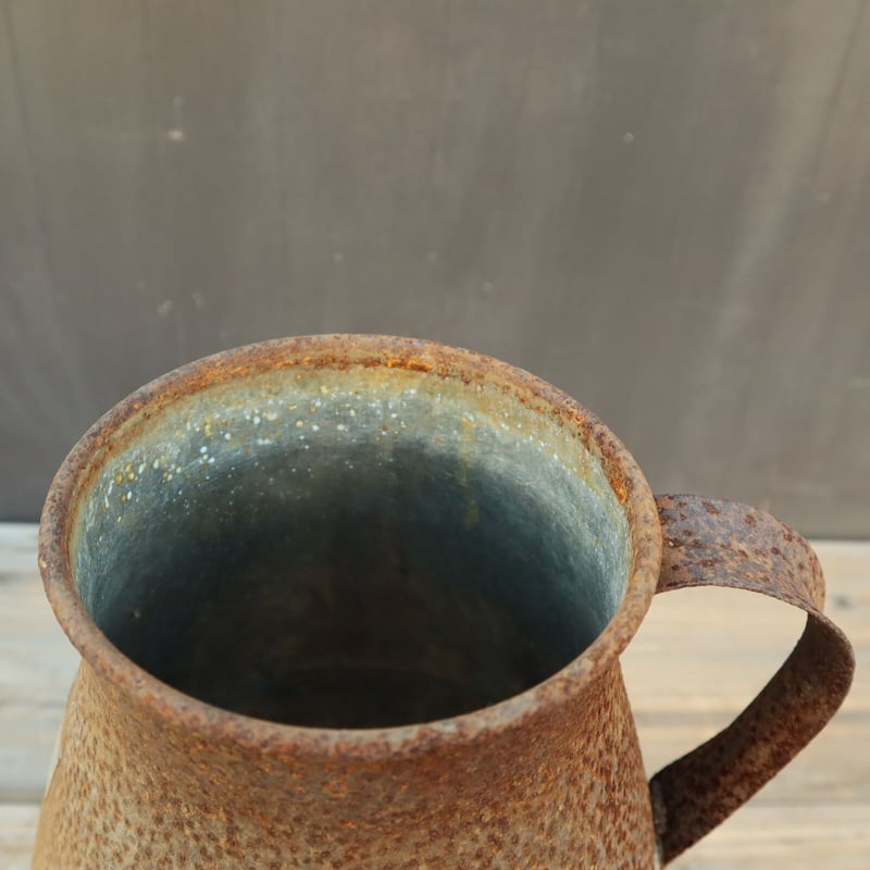 A013 古くて錆のある 鉄製の牛乳缶/ミルク缶 55㎝ 【引取限定品】 | 庭