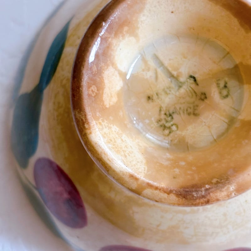 フランスアンティーク カフェオレボウル さくらんぼ | minon antiques