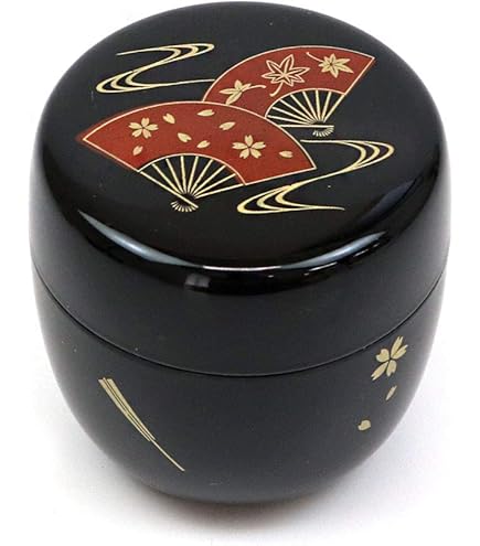 Amazon.co.jp: 輪島塗 蒔絵師 紫香(谷内 一則)造 木製漆塗 棗 金蒔絵