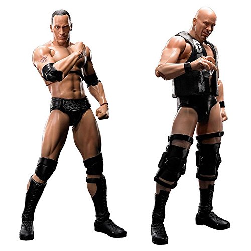 WWE Figuarts Tamashii Nations The Rock & Stone Cold Steve Austin