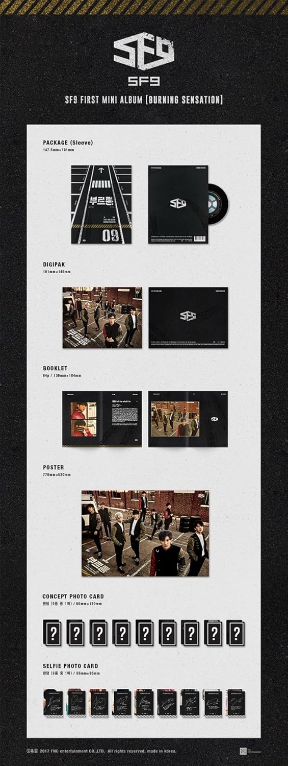 SF9 BURNING SENSATION 1ST MINI ALBUM - Kpop USA