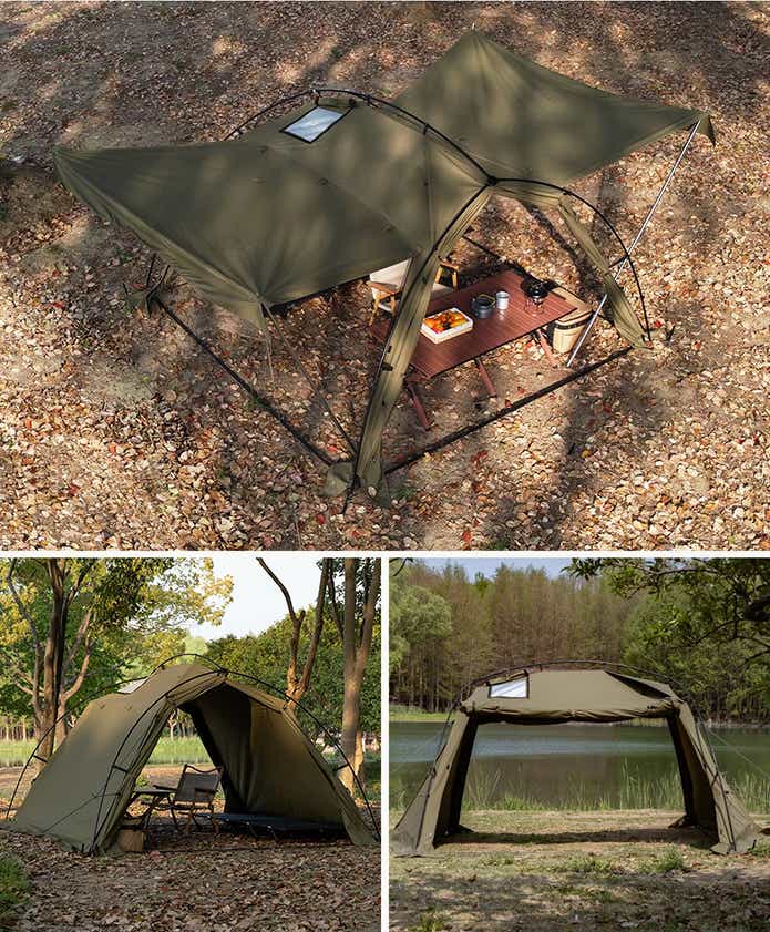 これで2万円台】張り方でまるで別のテント！ソロキャンパー歓喜のTC