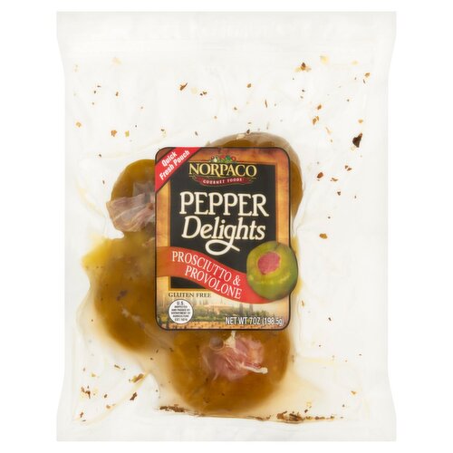 Norpaco Gourmet Foods Pepper Delights Prosciutto & Provolone