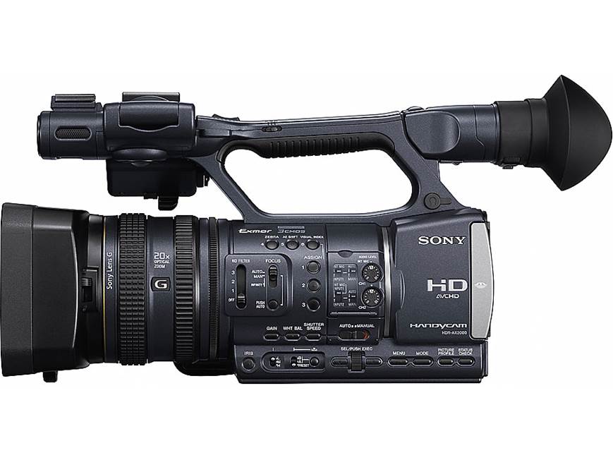 Sony HDR-AX2000 Handycam® Professional HD camcorder at Crutchfield