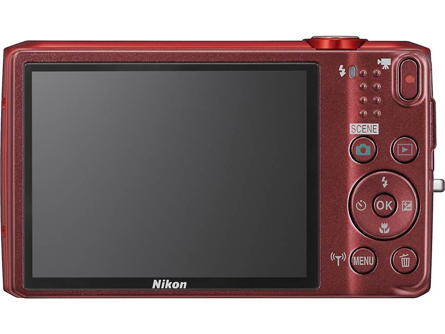 Nikon Coolpix S6800 (Red) 16-megapixel digital camera with 12X