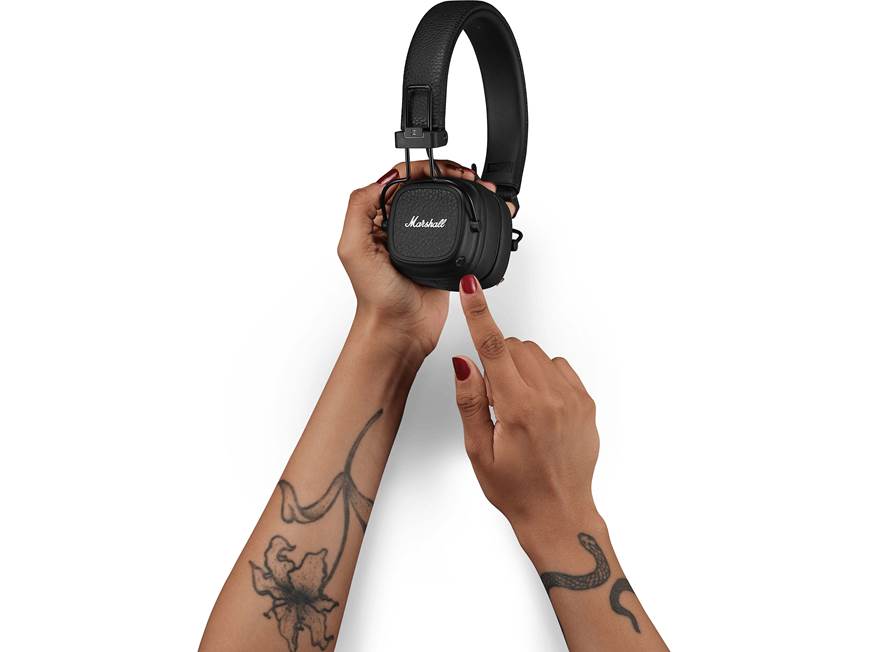 Marshall Major V (Black) Wireless on-ear Bluetooth® headphones