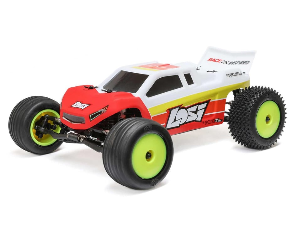 Losi Mini-T 2.0 V2 1/18 RTR 2WD Brushless Stadium Truck (Red) [LOS