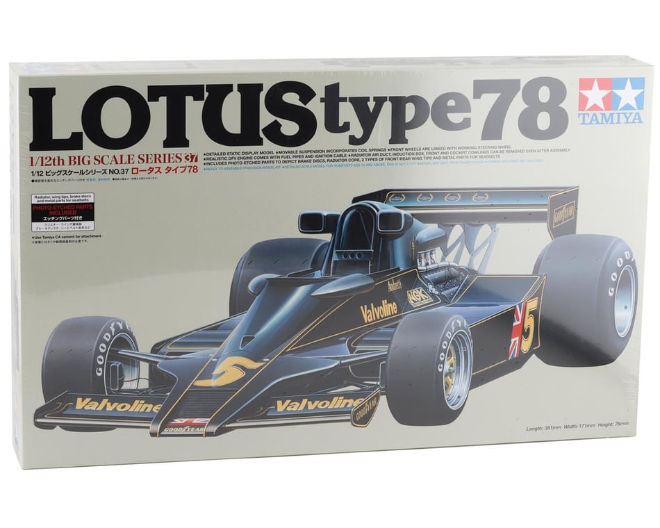 Tamiya 1/12 Lotus Type 78 Model Formula One Model Kit [TAM12037
