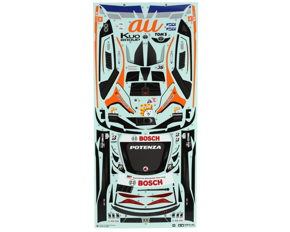 Tamiya AU TOM's GR Supra Body w/Parts Set (Clear) [TAM51678