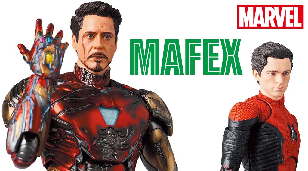 MCUのアイアンマンとスパイダーマンが新仕様で可動フィギュアに