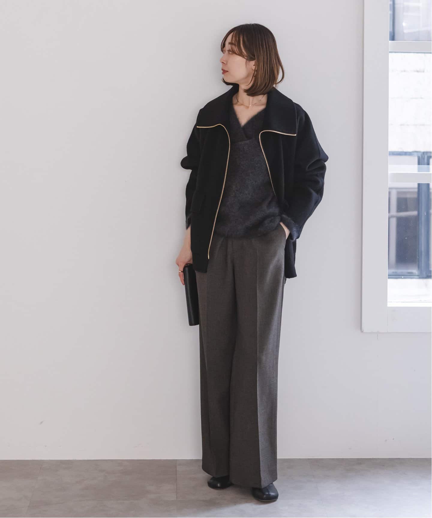 追加》キャメルミックスリバージップコート（その他ブルゾン／アウター