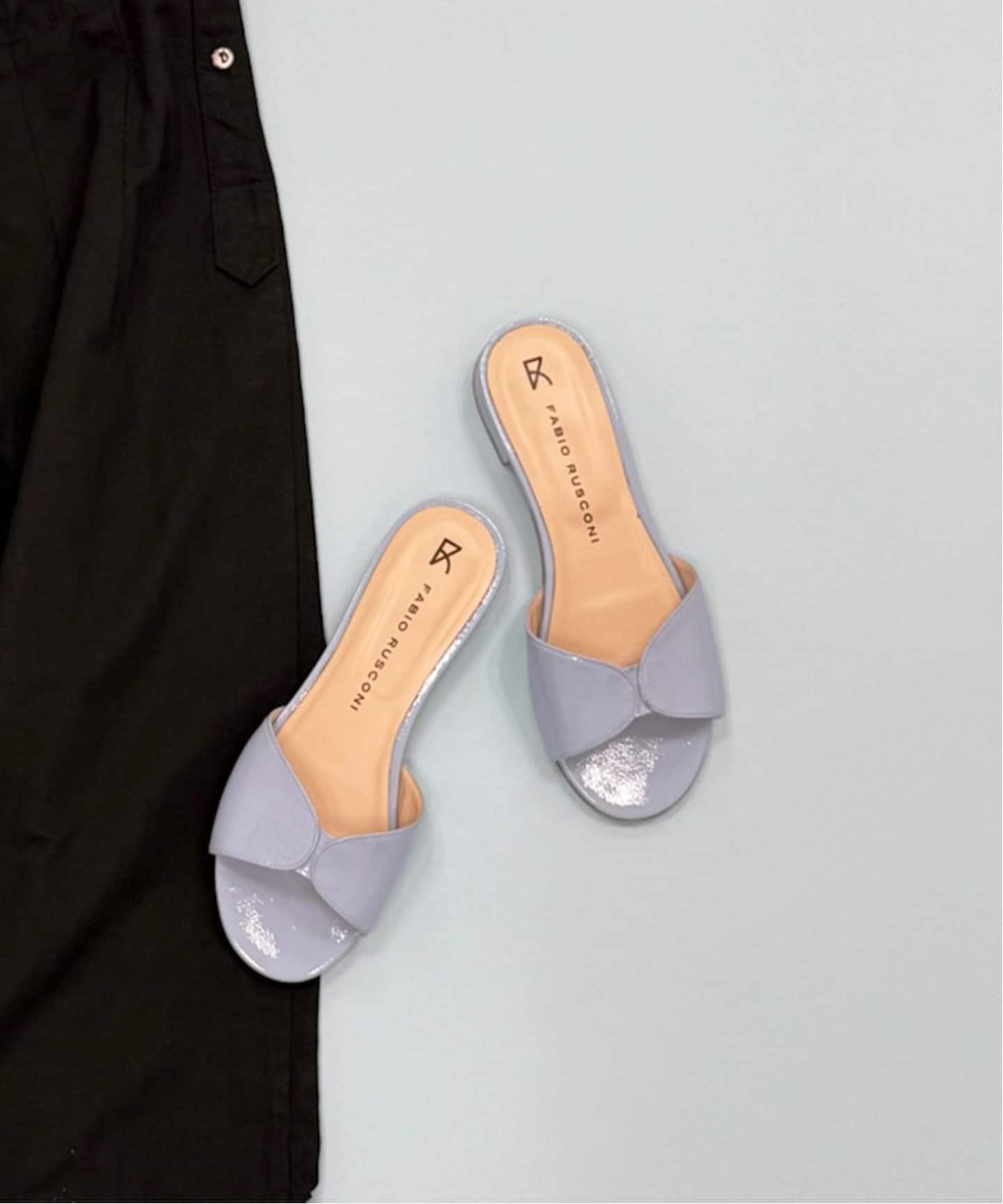 FABIO RUSCONI / ファビオルスコーニ】リボンフラットサンダル