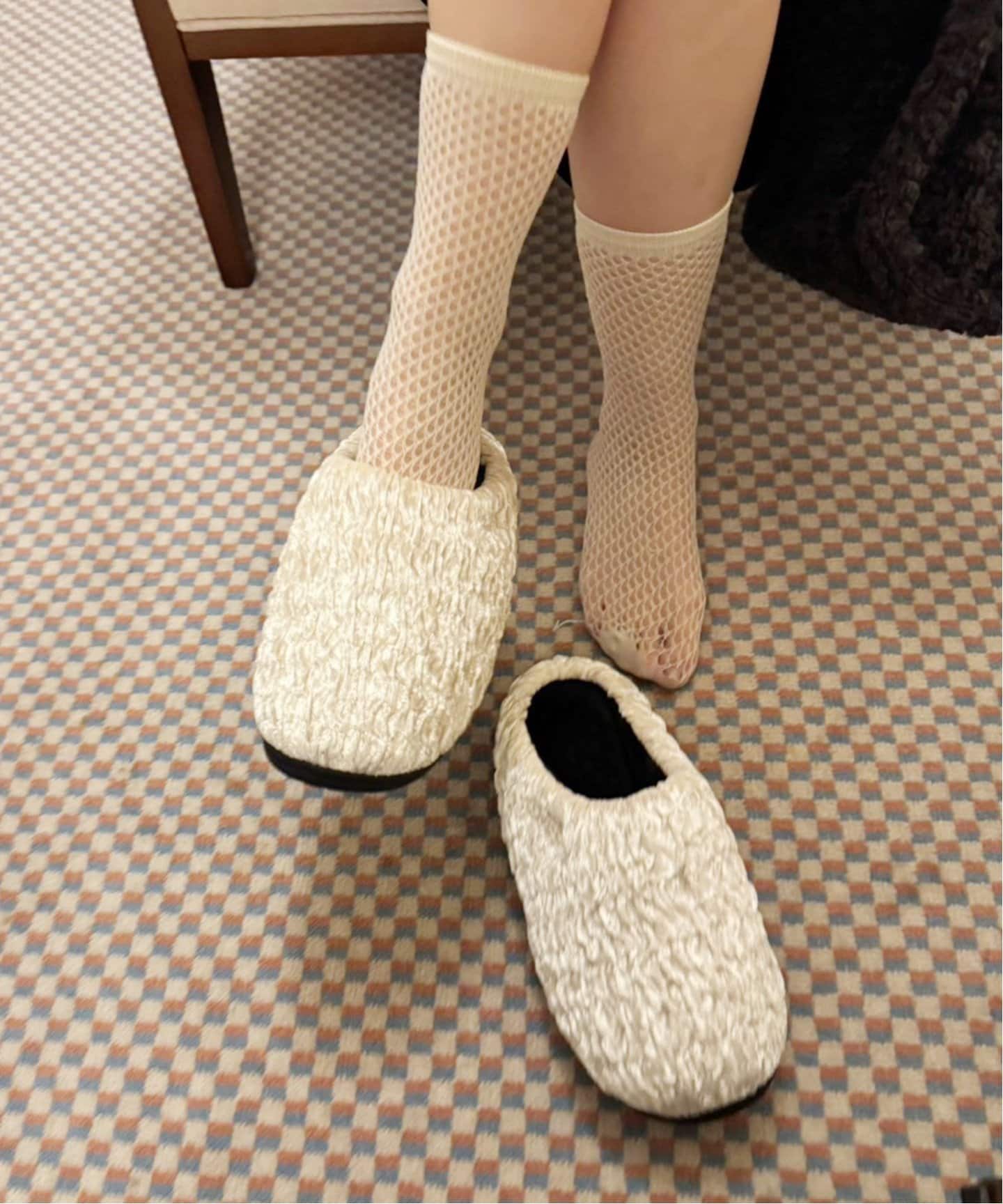 追加》【SUBU/スブ】CELOSIA VELVET WHITE（スリッポン）｜EDIT.FOR