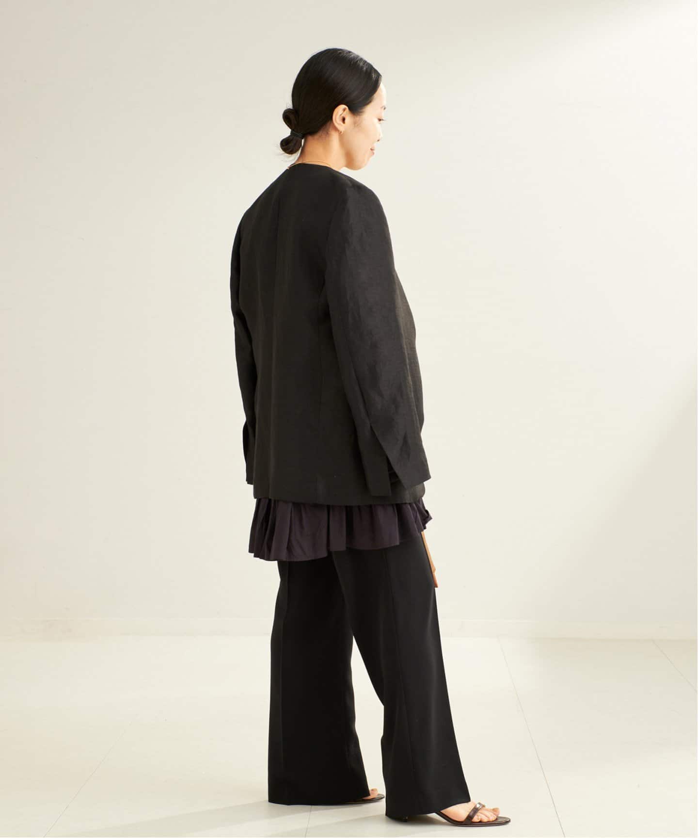 追加》Shantung ジャケット（ノーカラージャケット）｜Plage