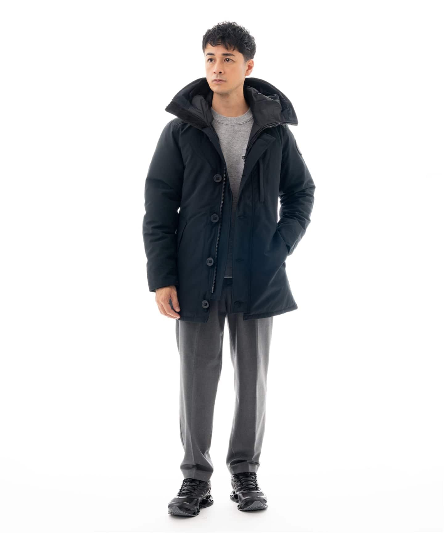 CANADA GOOSE (カナダグース) 3438MBJ Jasper/ジャスパー Parka Black