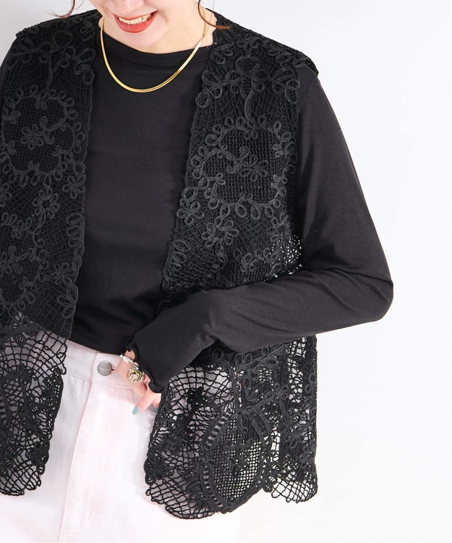 コード刺繍ベスト（ベスト）｜B.C STOCK（ベーセーストック）の通販