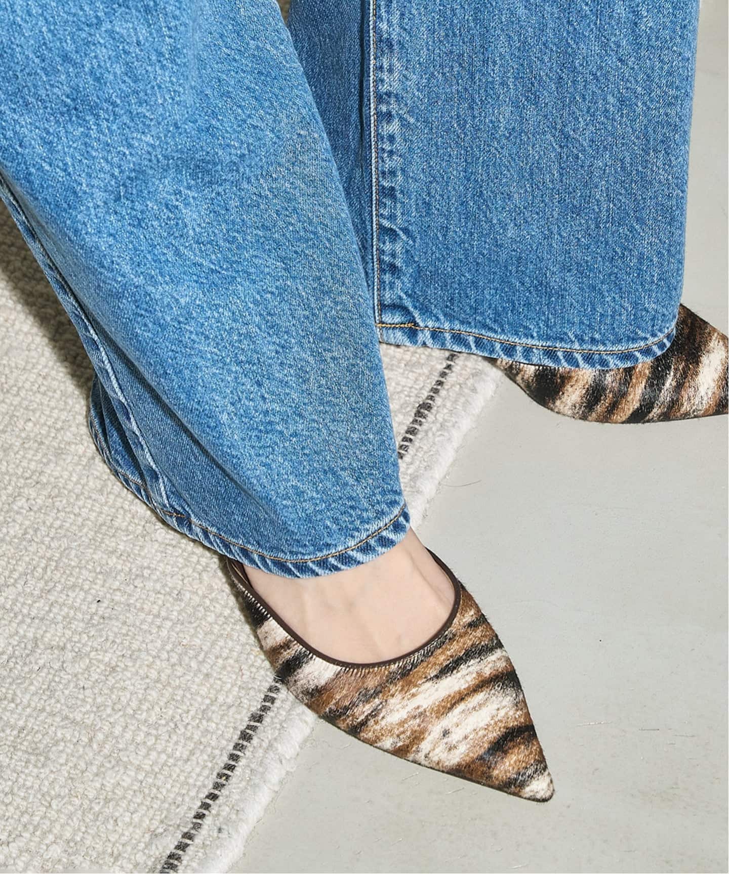 予約》GRISE4.5cmレザーポインテッドミュール（パンプス）｜GRISE