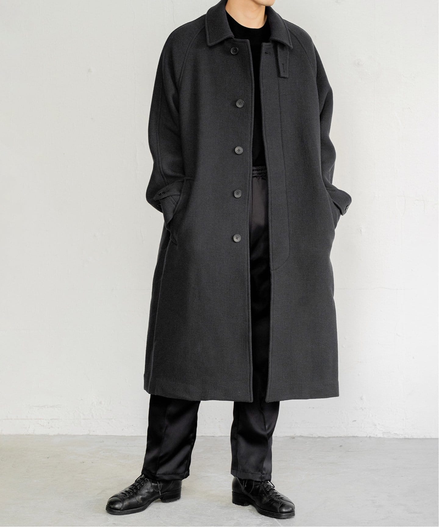 OFF THE CUFF / オフザカフ】 BLUE/F BALCOLLAR COAT（チェスター