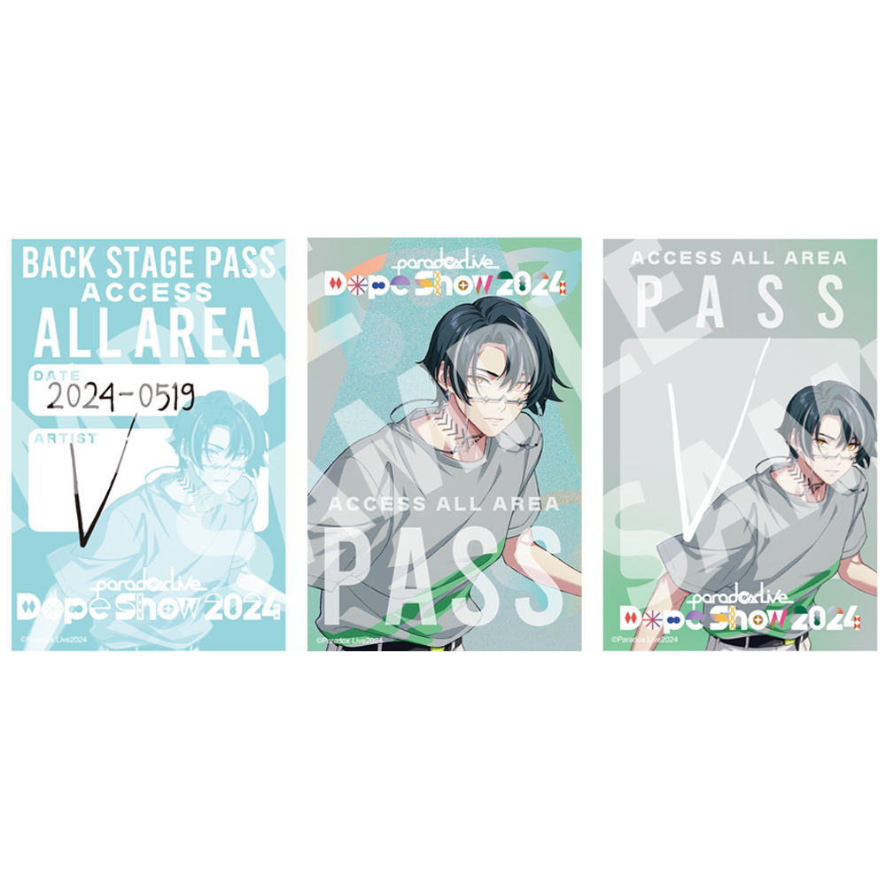 Paradox Live Dope Show 2024 バックステージパス風サテンステッカー