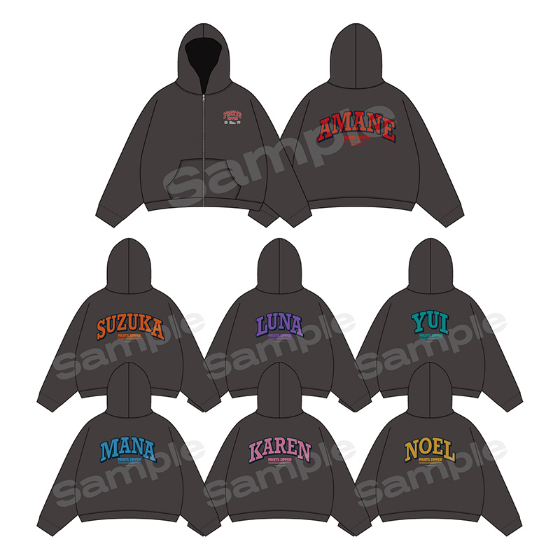 FRUITS ZIPPER OSHI API Zip-up hoodie【ASOBIMALL(アソビモール)】