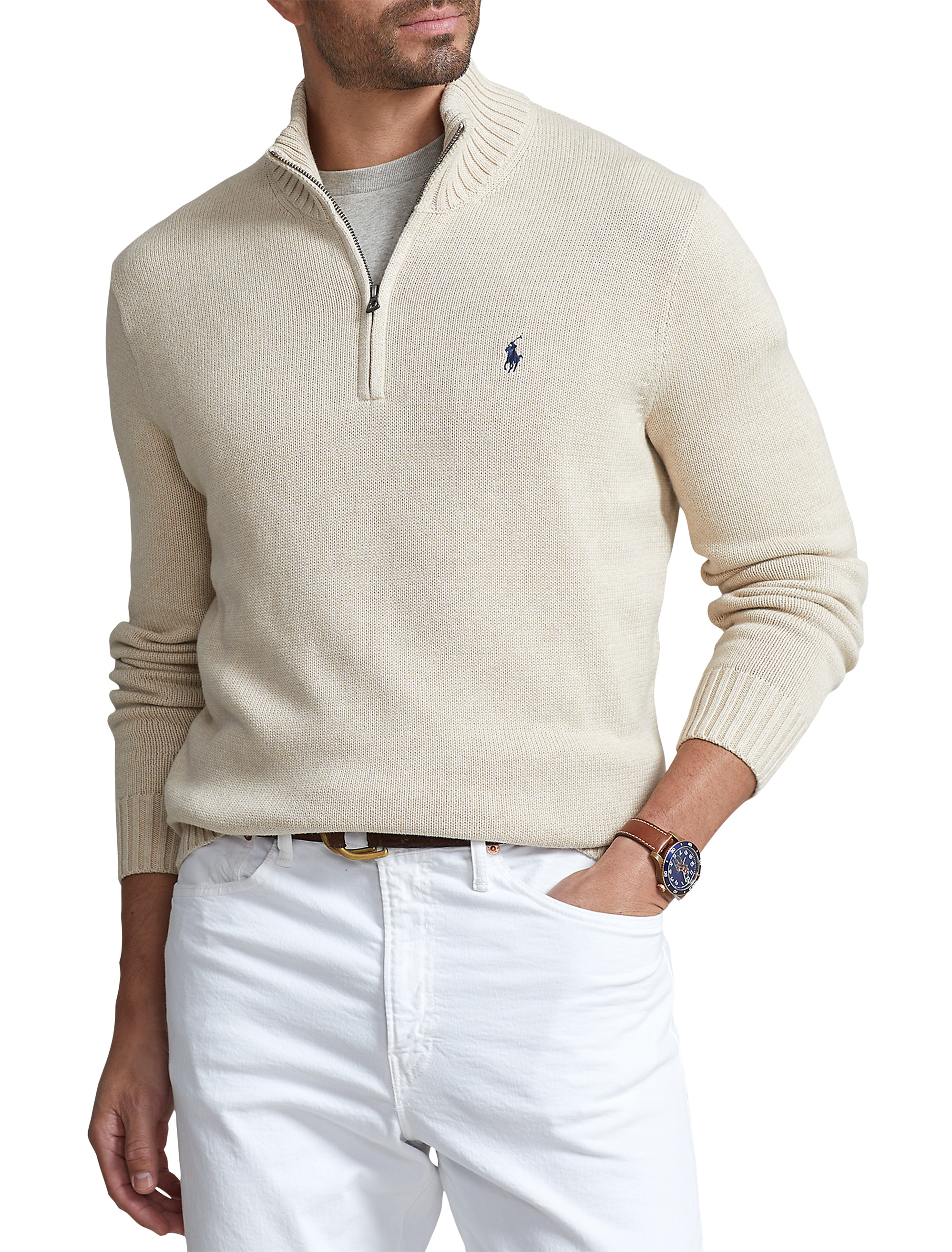 Big + Tall | Polo Ralph Lauren 1/4-Zip Sweater | DXL