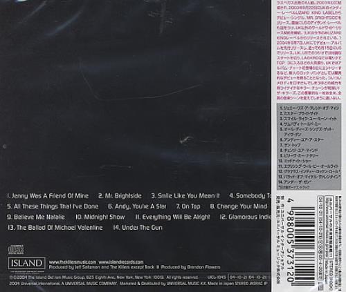 The Killers Hot Fuss Japanese CD album (CDLP) (396055)