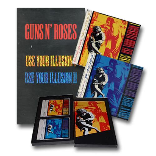 Guns N Roses Use Your Illusion I & II Japanese Promo box set (229193)