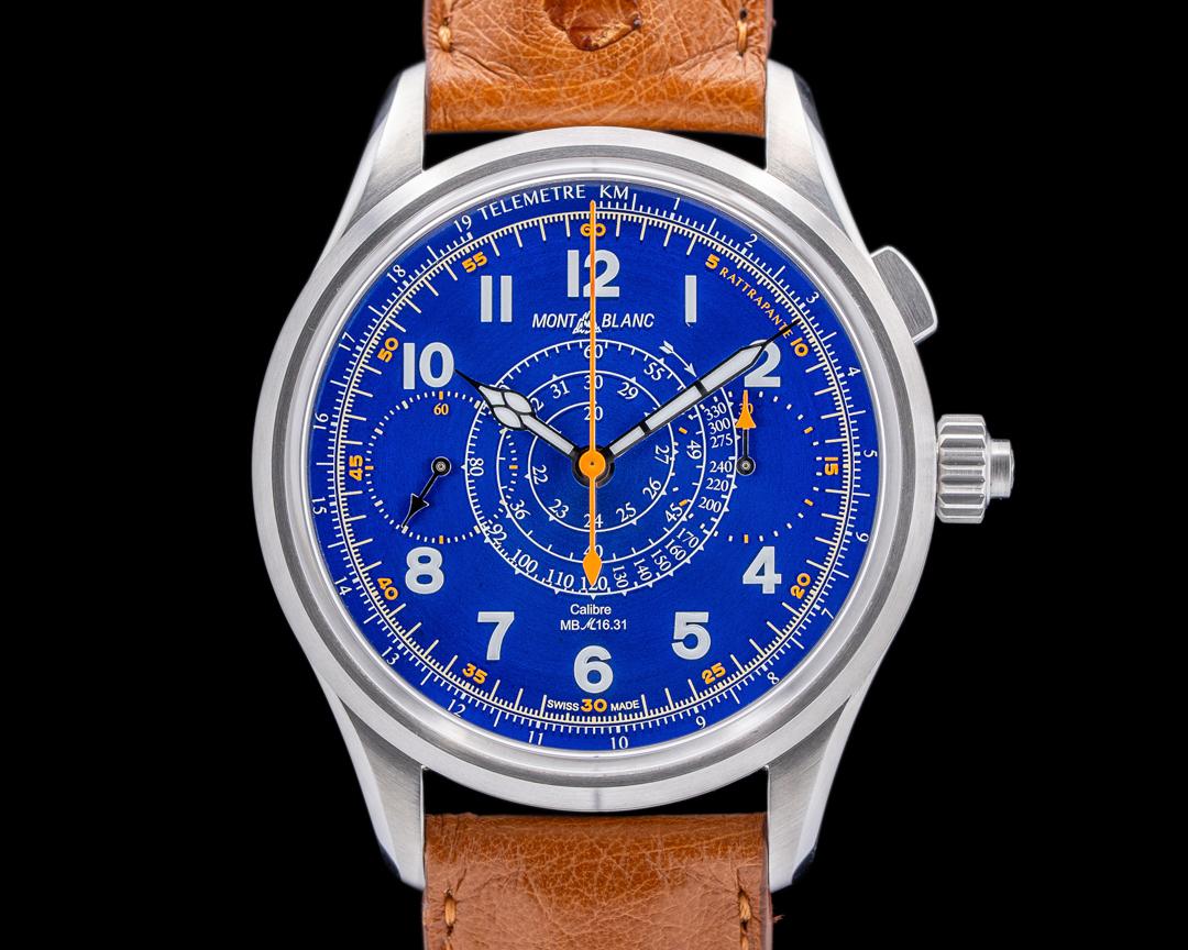 55942) Montblanc 1858 Monopusher Split Second Chronograph Blue