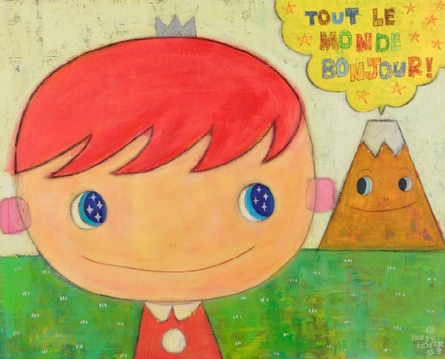 沖縄在住「クレパス画家」アリカワコウヘイさんが東京初の個展