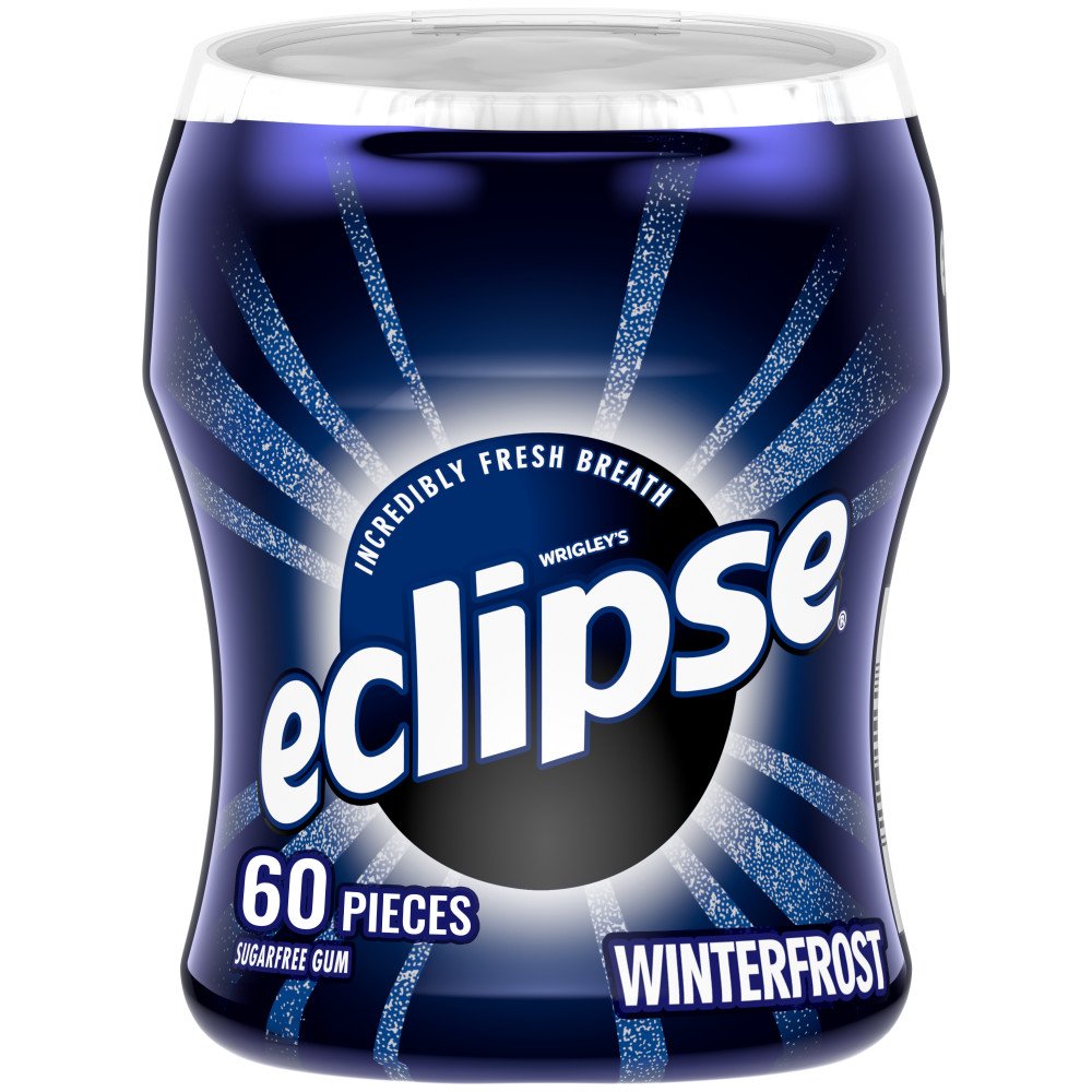 Eclipse Sugar Free Chewing Gum Bottle - Winterfrost, 60 pc | Joe