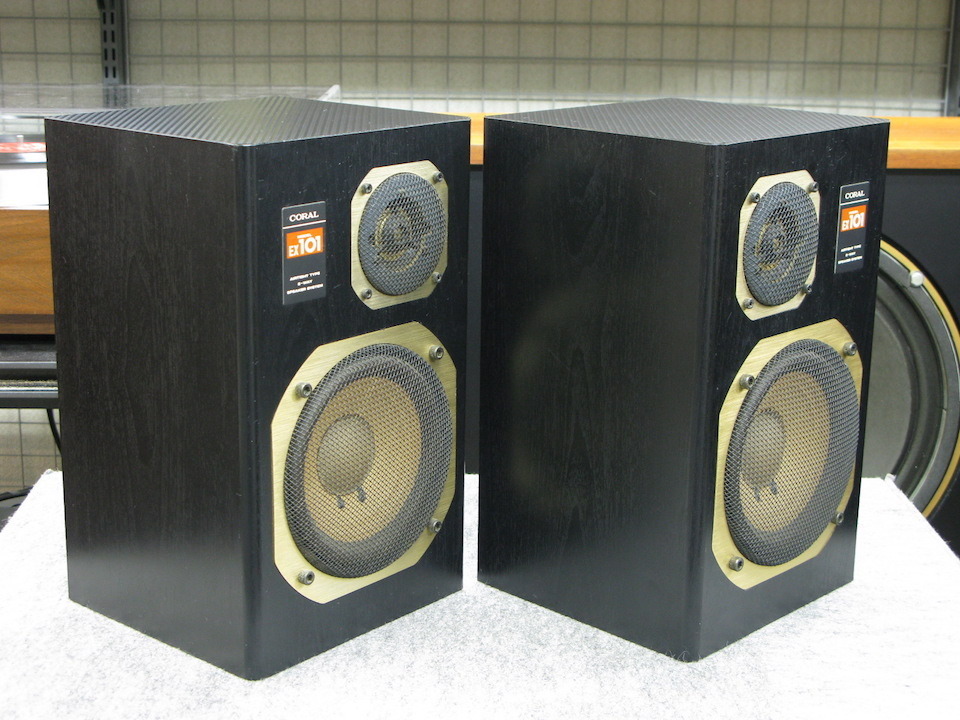 CORAL EX-101 ブラック 中古美品 EX-101 CORAL スピーカー ペア 現状