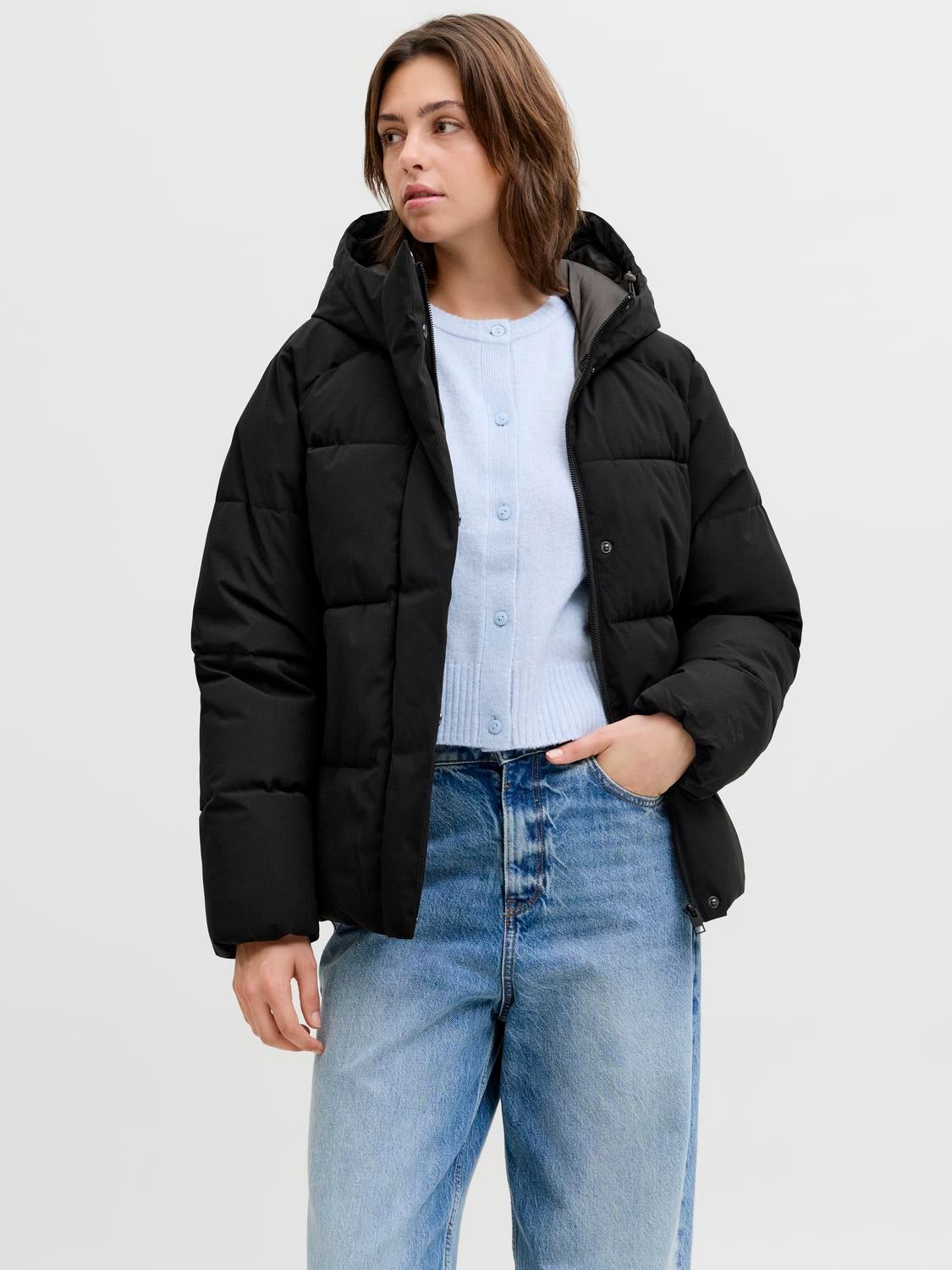 JXGLOBAL Puffer jacket | Black | JJXX®