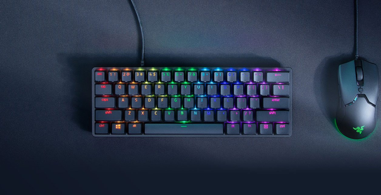 Teclado Mecânico Gamer Razer Huntsman Mini Padrão US RGB Chroma