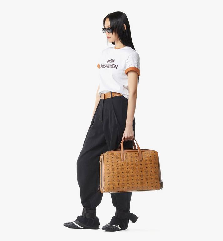 Medium Ottomar Garment Bag in Visetos Cognac | MCM ®US