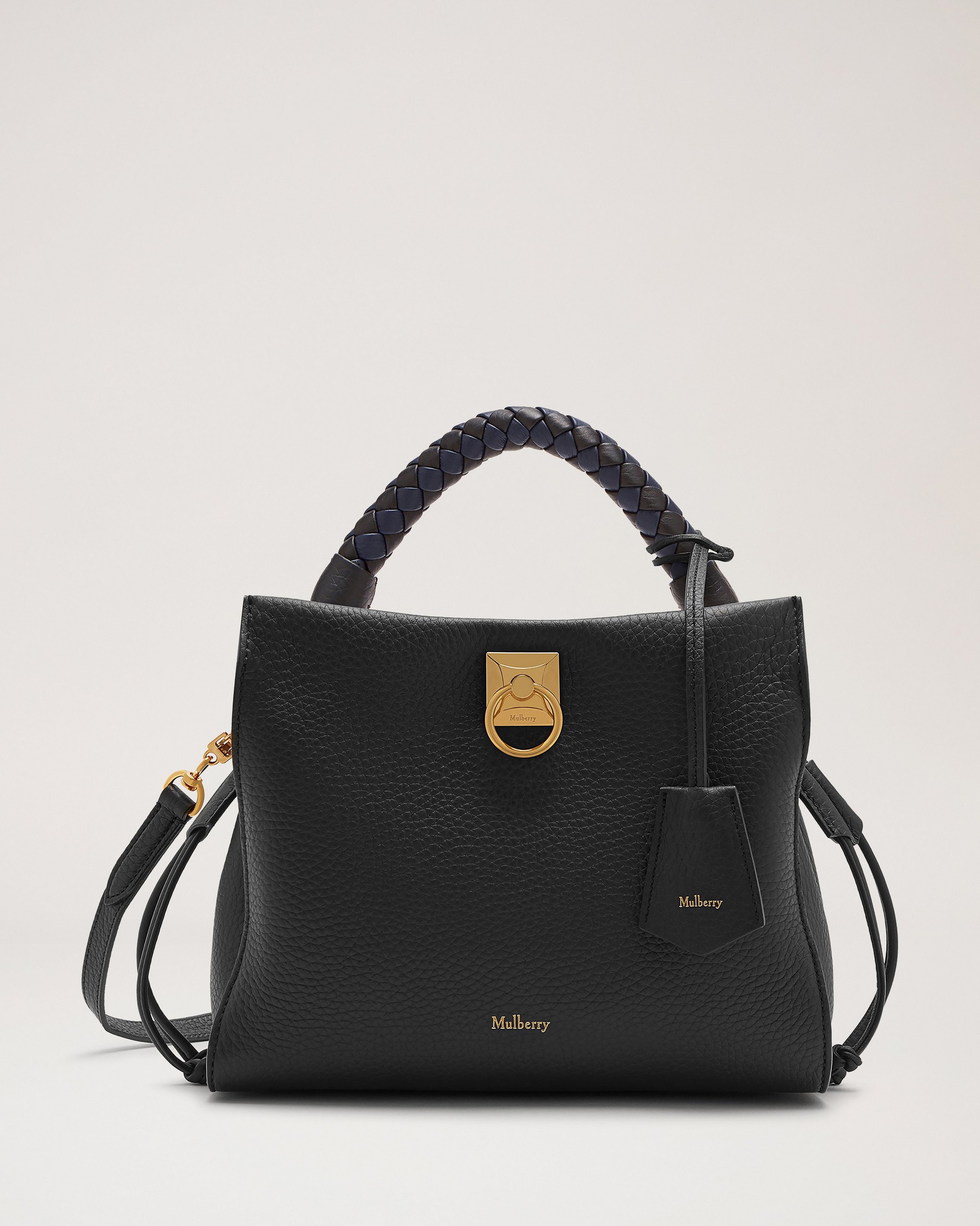 Mulberry | スモール アイリス | ブラック ヘビーグレインレザー