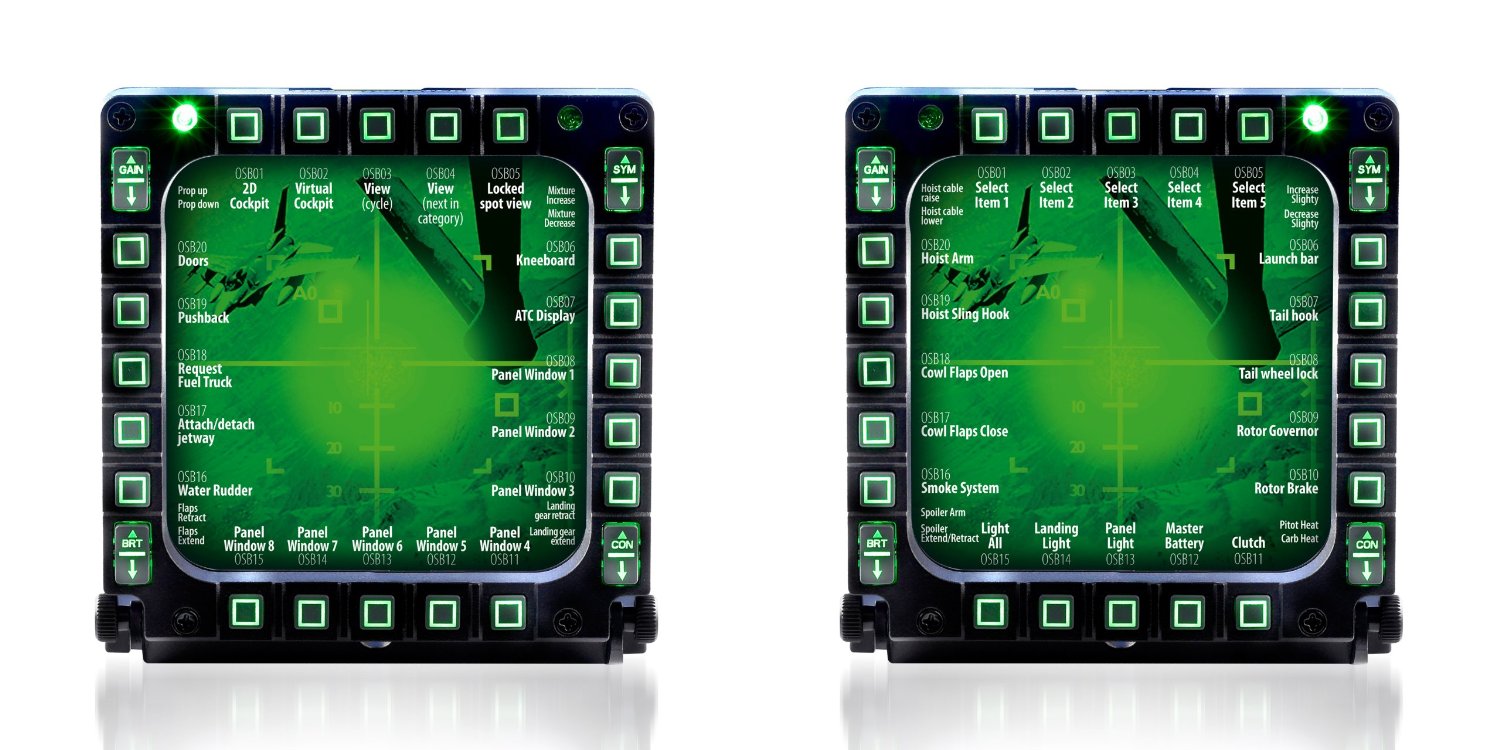 Thrustmaster MFD Cougar Pack PC - MyPilotStore.com