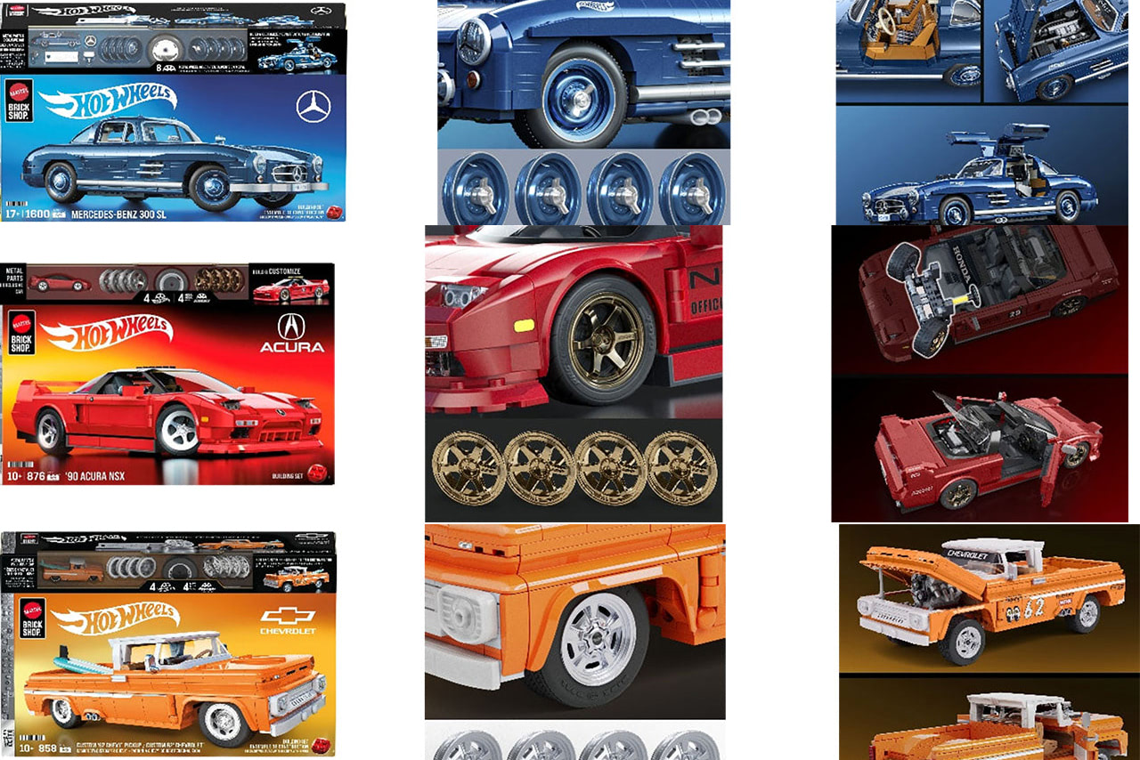 アキュラNSXやベンツ300SLなどの人気車種が！ ビルディングセット
