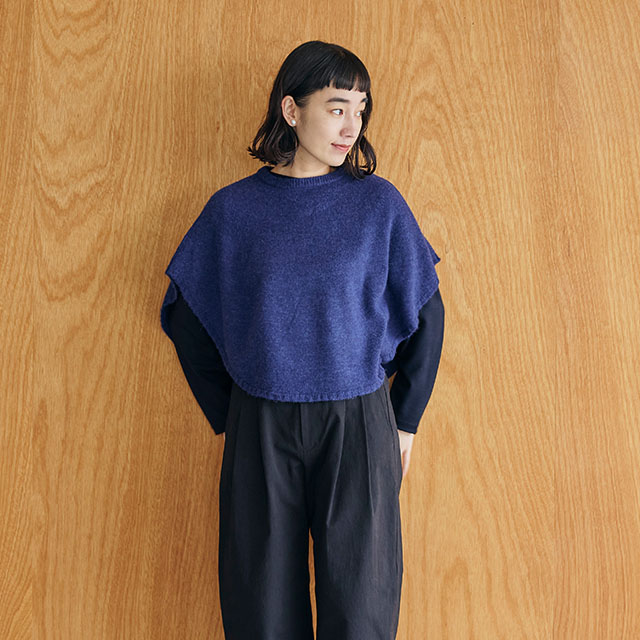 重ね着するポンチョケープ｜衣料品｜中川政七商店 公式サイト