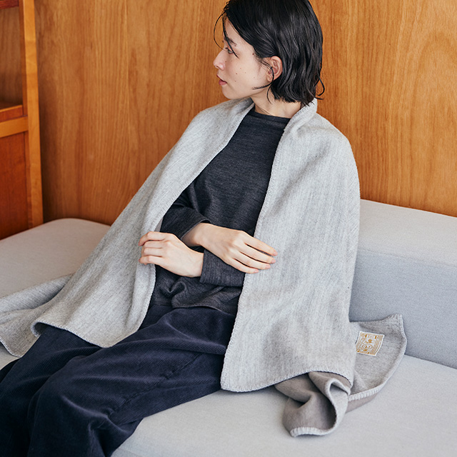 泉大津の大判ブランケット グレー｜家を装う｜中川政七商店 公式サイト