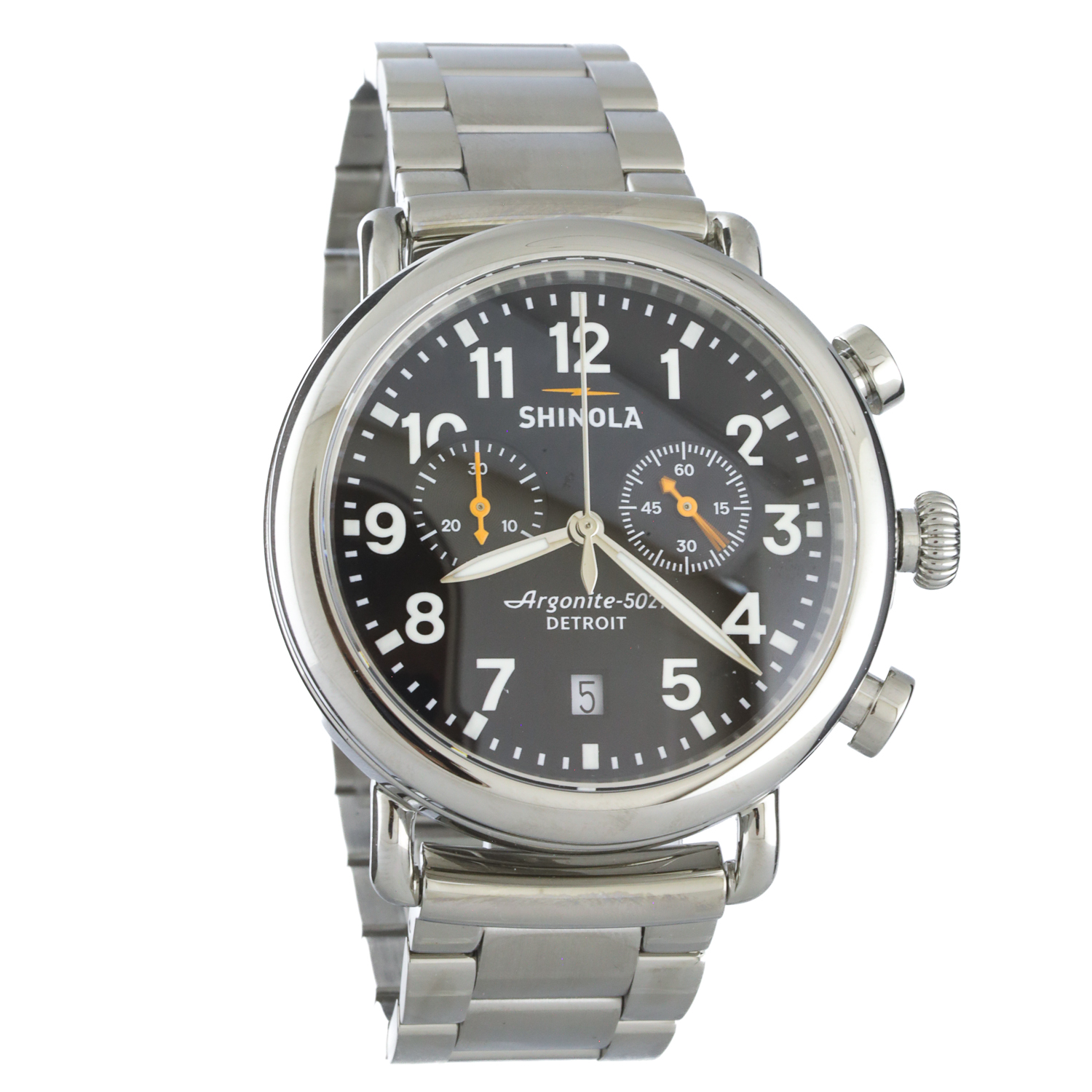 Silver Two Eye Chrono Watch by Shinola - NEWTWIST