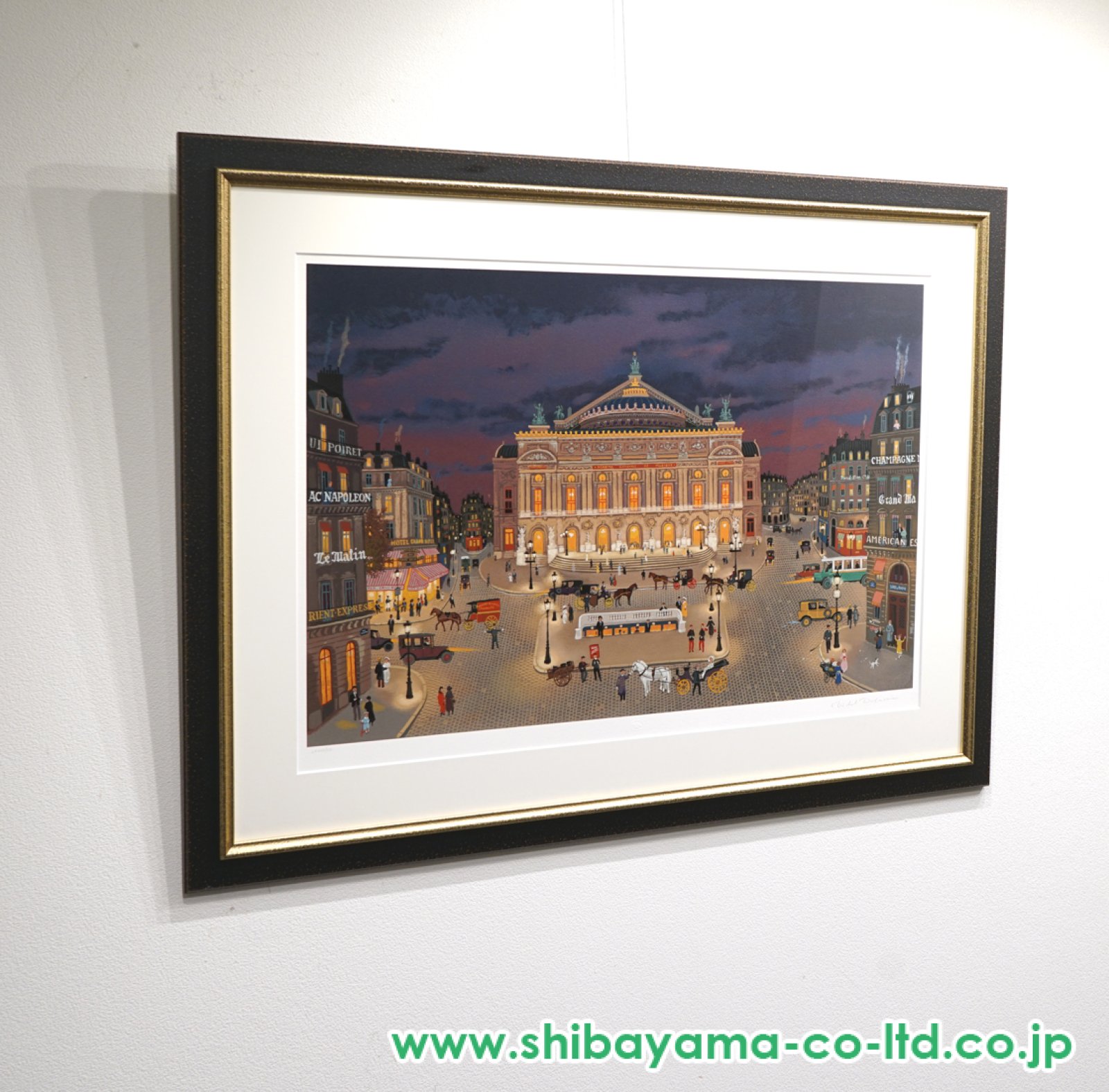ミッシェル・ドラクロワ「夜のオペラ座」シルクスクリーン :: 絵画買取