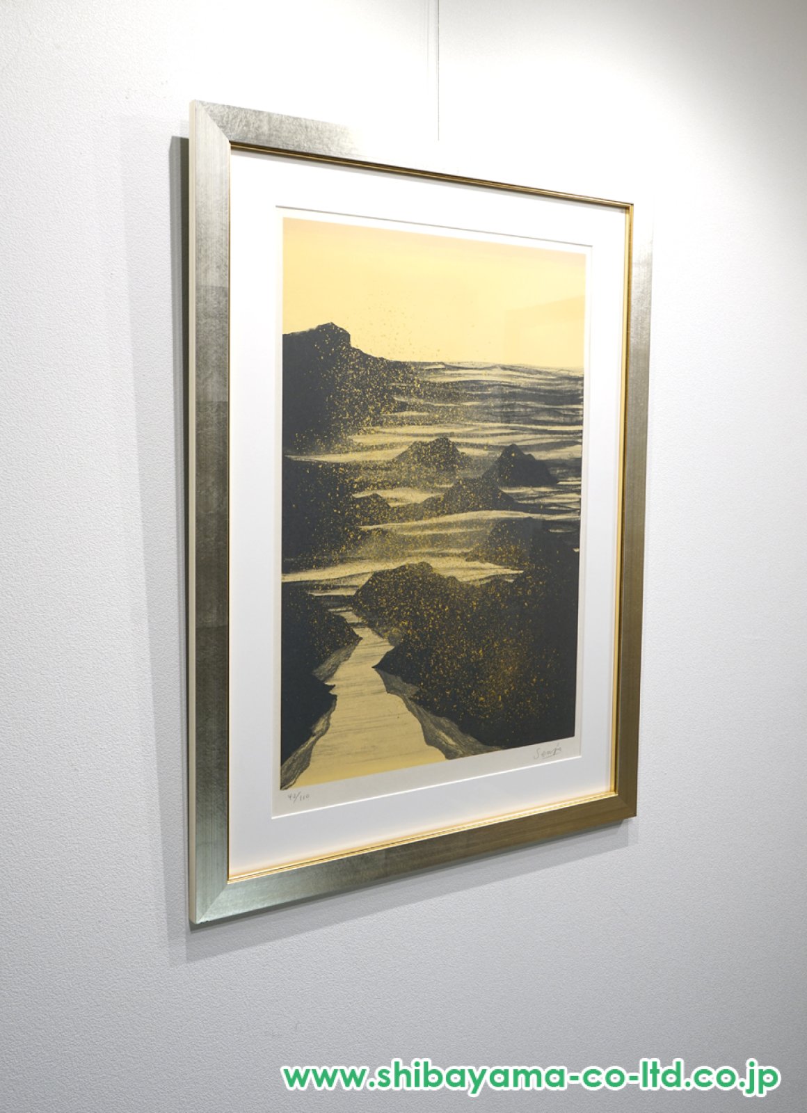 千住博「水の惑星 ＃1 朝潮」リトグラフ :: 絵画買取・販売 - シバヤマ