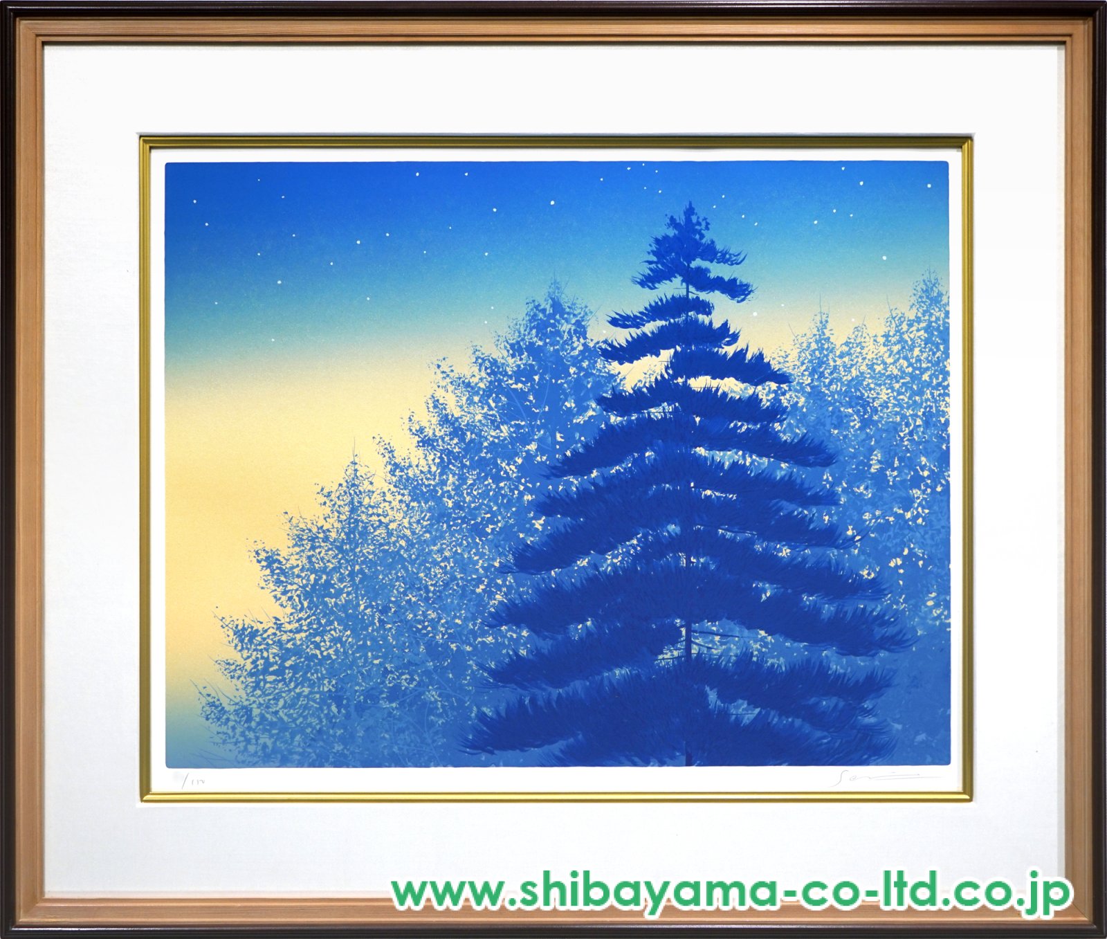 千住博「コスモス」シルクスクリーン :: 絵画買取・販売 - シバヤマ